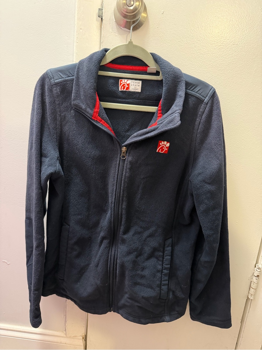 Chick-fil-A OOBE Navy Blue Fleece Full Zip Jacket Pullover Men’s/Women’s M
